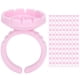 thumbnail image 1 of Taza de anillo de pegamento para extensión de pesta?as, taza de anillo de pegamento de pesta?as desechable de gran flexibilidad 100PCS para uso profesional(Rosa 100 piezas por paquete) Ecomeon no, 1 of 6