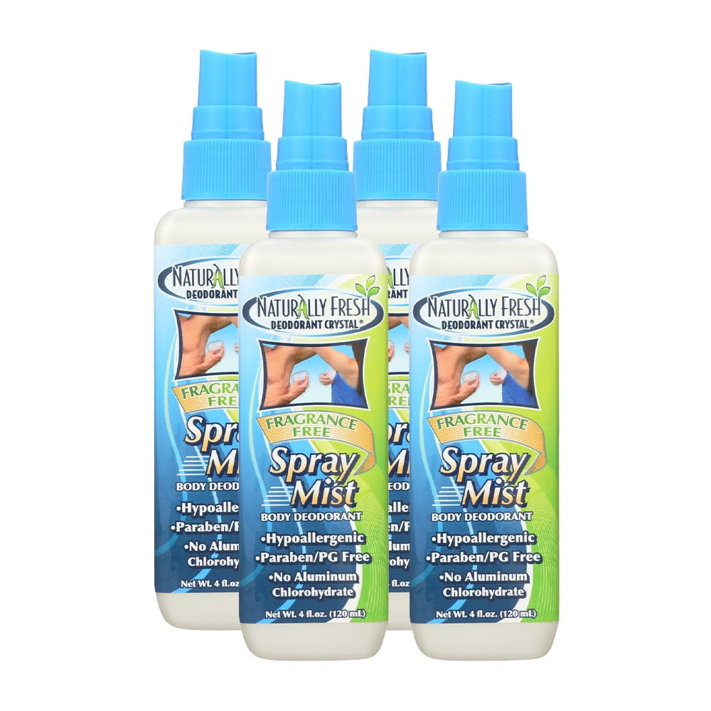 Leerling De andere dag Normaal Naturally Fresh Crystal Spray Mist Body Deodorant 4 oz ( 4 Pack ) -  Walmart.com
