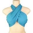 thumbnail image 2 of Wiyuqeen Women's Sleeveless Halter Criss Cross Tank Crop Tops Tie Backless Camis Solid Slim Y2K Wrap Halter Tops for Party Club, 2 of 5