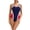Red, variant on Women's Sleeveless One Piece Wetsuit Conservative Sexy Backless Color Matching Swimsuit with Removable Bra Pads for Swimming Vacation,Black,S