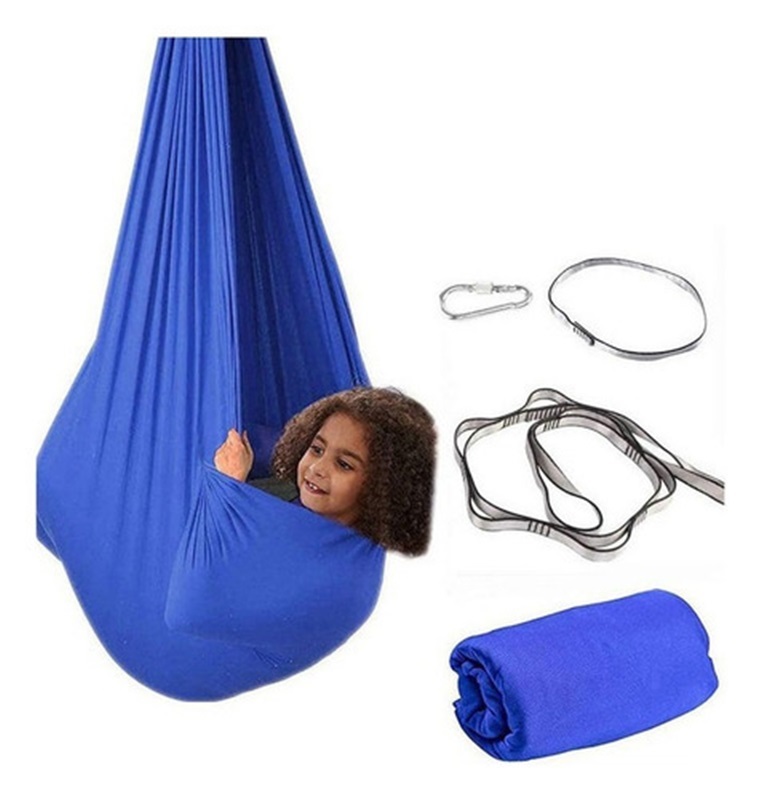 Generic 100 x 280 cm 1-Person Swing Hammock, Blue