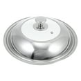 thumbnail image 1 of MasteelfCA Anti-scald Cooking Pot Lid Stainless Steel Pot Cover Home Visible Pan Lid, 1 of 8