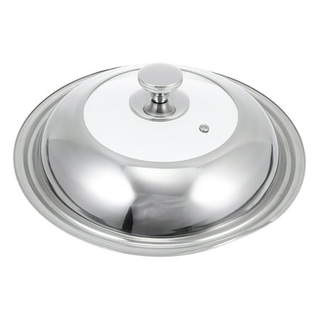 

BESTONZON Anti-scald Cooking Pot Lid Stainless Steel Pot Cover Home Visible Pan Lid