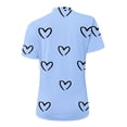 thumbnail image 5 of Fiudx Ofertas Del Día Mujer Verano Cuello Redondo Manga Corta Estampado Sin Tirantes Camiseta Tops Blusas, 5 of 5