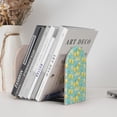 thumbnail image 6 of Lsque Yellow Lemon Printed Wood Bookends,Non-Skid Bookend for Shelves,Heavy Duty Support Bookends,Non-Slip Foam Pads for Office, Home, and Library,1 Pair, 6 of 8