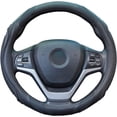 thumbnail image 1 of Funda de cuero para volante de coche - Universal (37-38 cm), transpirable y antideslizante, 1 of 5