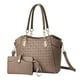 thumbnail image 1 of Bolso de mano para mujer, bolso grande tipo shopper de PU con clutch, elegante bolso tipo hobo con bandolera extraíble, bolso de hombro, muchos compartimentos, cremallera, 1 of 6