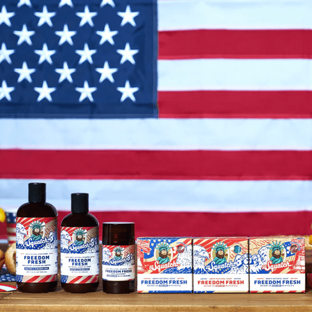 Dr. Squatch Natural Bar Soap, Freedom Fresh, 5 oz