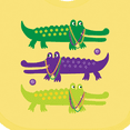 thumbnail image 4 of Inktastic Mardi Gras Holiday Alligators Boys or Girls Baby Bib, 4 of 4