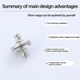 thumbnail image 4 of Meitianfacai Fermeture Magnétique pour Rideaux, Pinces Magnétiques pour Rideaux Intérieur Extérieur Empêchent la Lumière de Fuir, Aimants de Poids de Rideaux Robustes pour Pergola Patio Gazebo Cabana, Grande Taille0,66 Po, 4 of 6