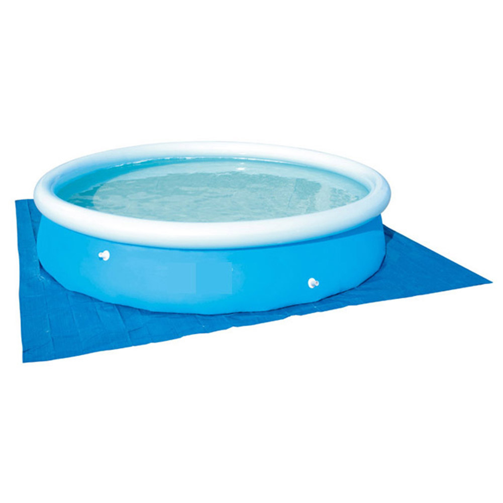 JuLam Folding Pool Cover for Round Above Ground Swimming Pools Inflatable Ground Cloth