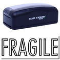 thumbnail image 1 of Large Pre-Inked Fragile Stamp, Slim 1854, Ultra Slim Design, Impression Size 1-13/16" by 2-1/2", Up to 25,000 Impressions - Black Ink, 1 of 10