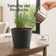 thumbnail image 3 of Maceta Elly Décor Cónica Negro Carbón 13 L con Drenaje Roscable y Protección UV para Interior y Exterior, 3 of 6