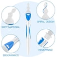 thumbnail image 4 of Q-grips Limpiador de oídos Removedor de cera de oídos, Kit de limpieza de oídos Limpiador de cera de oídos Seguro Suave Silicona en espiral de 360 grados, Limpiador de oídos para niños y personas (16 cabezales de repuesto) Ormromra LKX-1375, 4 of 7
