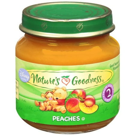 Nature's Goodness: Peaches Baby Food, 4 oz