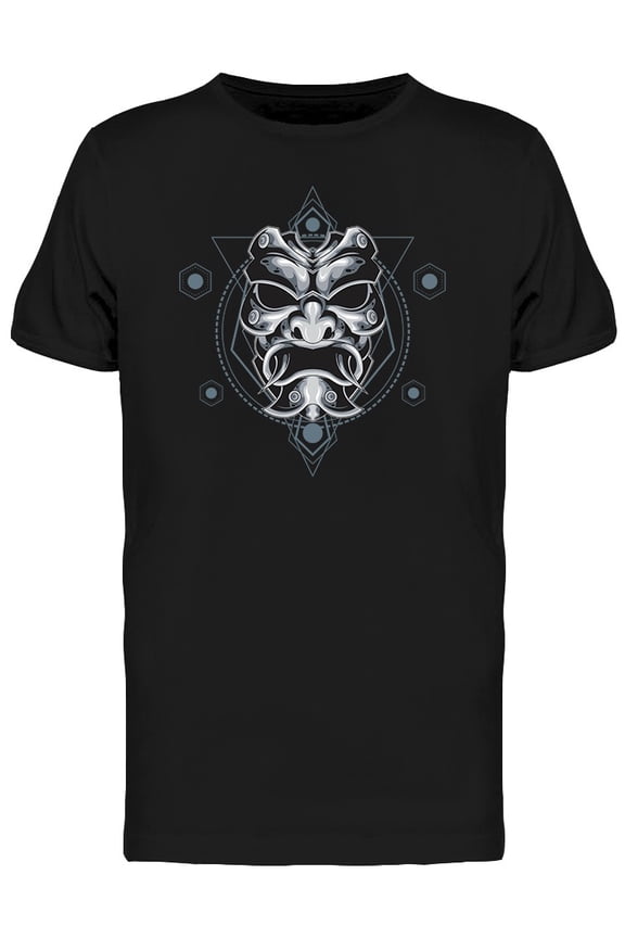 Metallic Demon Mask T-Shirt Men -Image by Shutterstock, Male 3X-Large