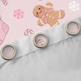 thumbnail image 4 of Feelyou Pink Reindeer Curtains (2, 52x84), Teen Santa Xmas Tree, 4 of 6