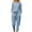Blue 2 pieces outfits, variant on Usmixi Holiday Lounge Set for Women 2 Piece Outfits for Women Lightweight Cotton Linen Homewear Sets Casual Solid Long Sleeve Tops and Drawstring Pant Loungewear Set with Pocket up to 60% off