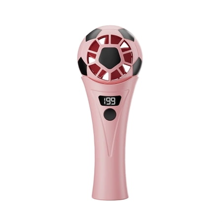 Soccer Shaped Handheld Fan Portable USB Rechargeable Mini Fan Lightweight Stadium Fan For Game Day