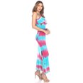 thumbnail image 3 of White Mark Robe Maxi Superposée Teinture sur Nœuds Kalea pour Femme, 3 of 5