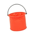 thumbnail image 5 of S SERENABLE Folding Bucket Watercolor Brush Washer Bucket Waterproof Portable Camp Wash Basin Container for Travel Studio Camping Fishing Orange, 5 of 8