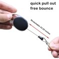 thumbnail image 2 of shiyou-Retractable Sharpies Self Retractable Carpenter Pencil Highlighter Pen Reel Pull Holder with Wire Rope Chain Lanyard for Nurses Kids Carpenters, 2 Pack, 2 of 4