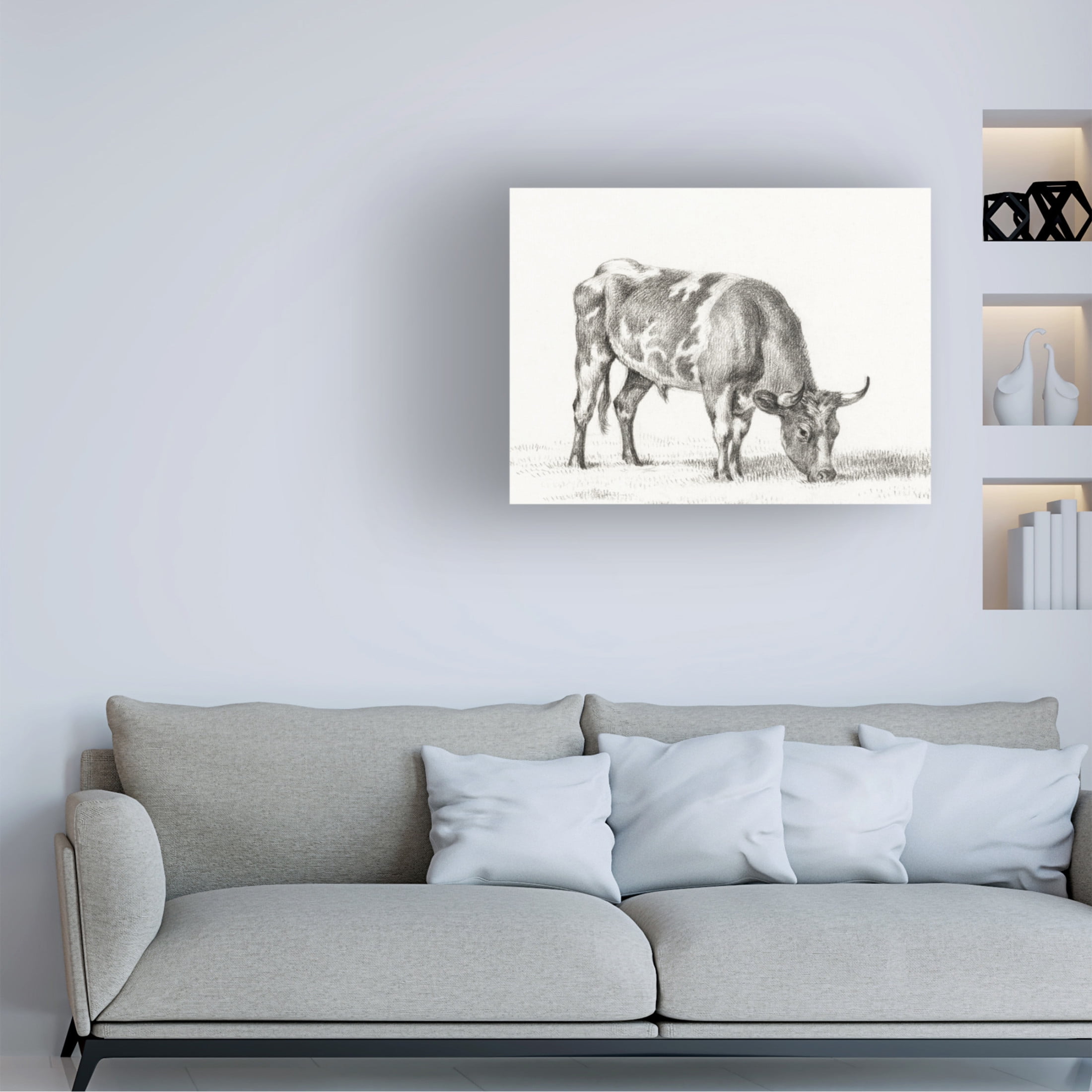 Trademark Fine Art Jean Bernard Bernard's Bull Renderings I Canvas Wall Art