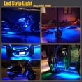 thumbnail image 5 of Summark 6-pack Waterproof Flexible 2W DC12V LED Light Strips 30cm Underbody Light For Car Motorcycle(Blue), 5 of 7