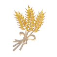 thumbnail image 1 of Broche de oreja de trigo, broche de cebada dorada de cosecha para mujer, accesorios elegantes para vestido Cheongsam, 1 of 5