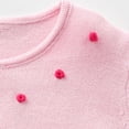 thumbnail image 4 of Crunowin Girls Knit Cardigans One Button Embroidery Print Short Style Fall Casual Fashionable Jackets Pink Size 5-6 Years, 4 of 8