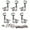 Silver, variant on WAXIAYU Guitar Tuning Pegs Tuners Machine Piercing Heads for Electric Guitar 3L 3R Pack of 6
