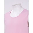 thumbnail image 5 of Sinleey Mens Ribbed Knitted Tank Sleeveless Workout Tops Slim Fit Sport Vest Solid Color U Neck Pink M, 5 of 7