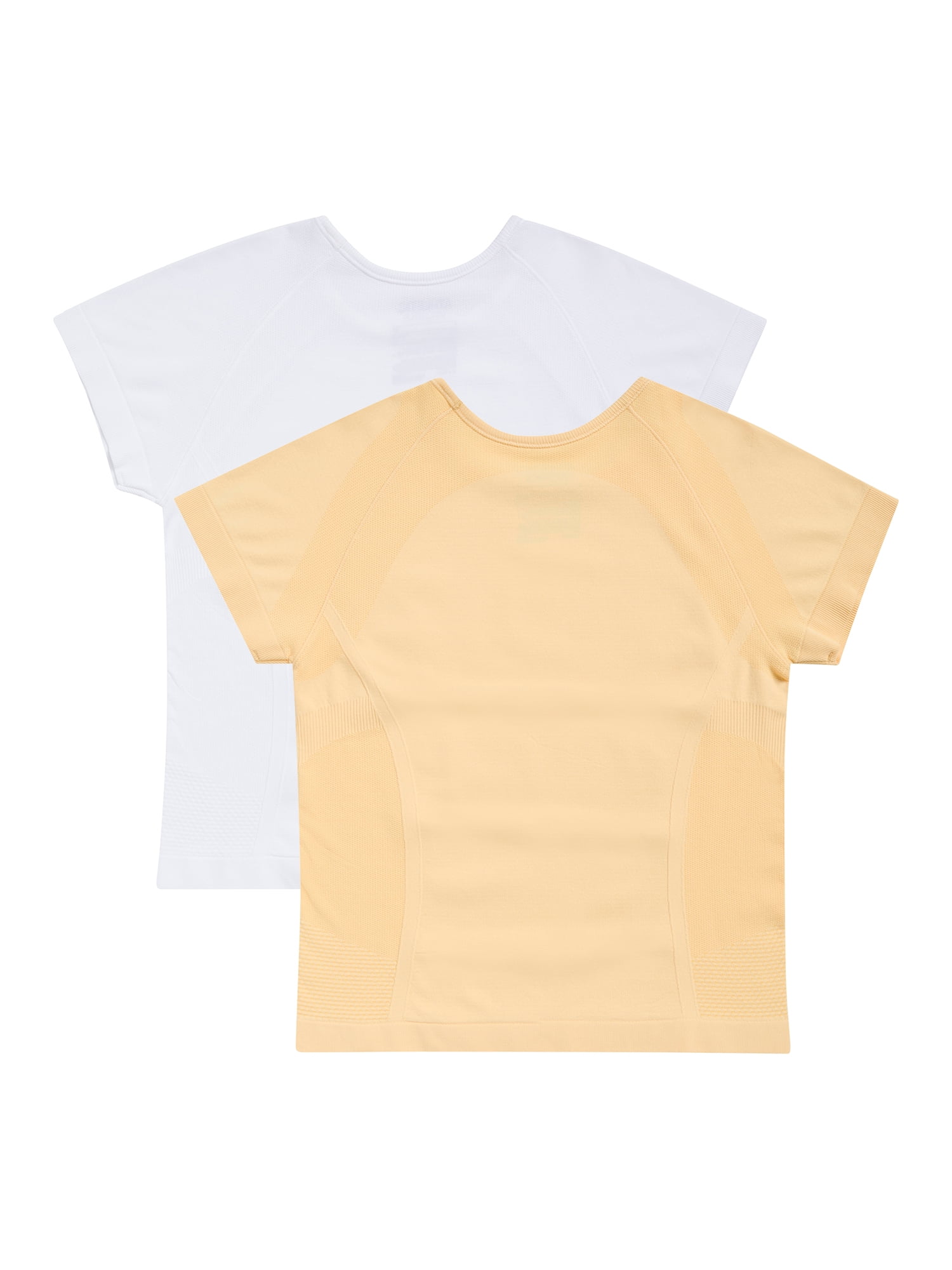 Athletic Works Girl's Active Short Sleeve Seamless Tee, 2-Pack, Sizes 4-18