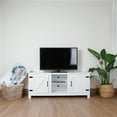 thumbnail image 2 of Kahomvis 57.8 in. Wood White TV Stand with 2 Doors and 6 Shelves Fits TV's up to 65 in., 2 of 5
