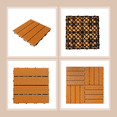 thumbnail image 5 of MAYEERTY 11-Piece Outdoor Composite Deck Tiles, 11.8*11.8" with Parallel Lines Pattern, Eco-Friendly, 5 of 6