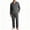 Black 1, variant on TKKCS Mens 100% Cotton Long Sleeve Pajama Set Loose Fit Soft Notch Collar Button Down Sleep Loungewear with Pockets Dark Blue XL