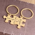 thumbnail image 3 of Naierhg 2Pcss Always Forever Jigsaw Piece Couple Lovers Key Ring Holder Keychain Gifts, 3 of 8
