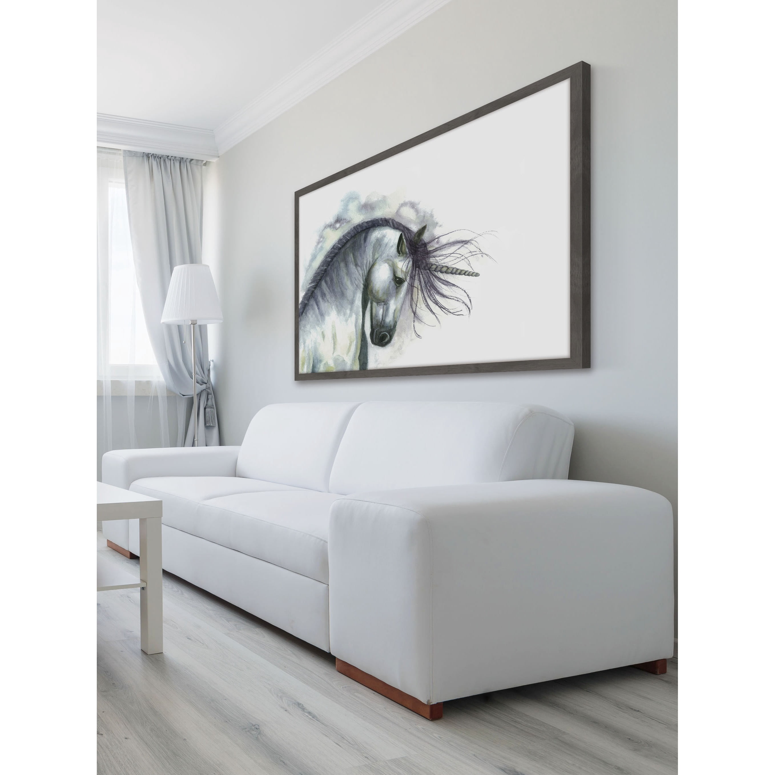 "Triumphant Unicorn" Framed Painting Print
