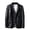 a-Black437135, variant on VNKIDY Men's Coat Autumn Winter Solid Color Leather Jacket With Lapel Long Sleeve Button Front Classic Style Versatile Coat For Casual Daily Streetwear Activities Relaxed Fit Outerwear