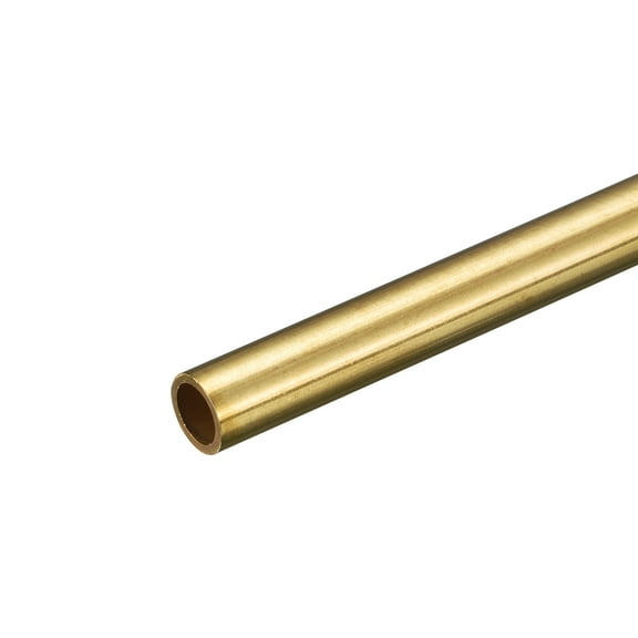 Uxcell 8mm OD 1mm Wall Thickness 250mm Length Brass Round Tube
