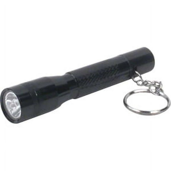 Dorcy 10-Lumen Water Resistant LED Keychain Flashlight with Tail Cap Push Button Switch, Assorted Colors (46-4001)
