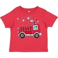 thumbnail image 3 of Inktastic Valentine Fire Truck with Cute Dalmatian and Hearts Boys or Girls Toddler T-Shirt, 3 of 5