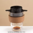 thumbnail image 5 of Filtro de café reutilizable con gotero para verter sobre café, mini cafetera plegable sin papel de una sola porción, 1 taza, fácil de limpiar (negro), 5 of 5