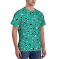 thumbnail image 4 of Yiaed Sushi (3) Print Mens Short Sleeve Tight Fit T-Shirt, Crewneck Casual Tee-Large, 4 of 5
