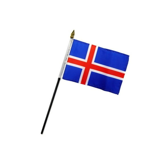 Iceland 4x6in Stick Flag