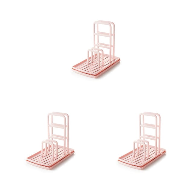 Injueey Estante de drenaje para fregadero, barra colgante para cocina, estante organizado, organizador de esponja, color rosa Type1 NO1