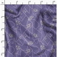 thumbnail image 2 of Soimoi Cotton Poplin Purple Fabric By the Yard - 42 Inch Wide - Geometric Floral Textile - Contemporary and Stylish Designs for Fashion and Crafts Printed Fabric, 2 of 6
