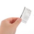 thumbnail image 3 of unbranded 8Ud Peines Laterales De Metal Plateado Para Fino Y Estilo Para Ocasiones Especiales, 3 of 6