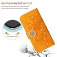 thumbnail image 4 of Case For Xiaomi 12/12X Phone Case Kickstand Protective Sunflower With Card Slot Stand Leather Wallet With A Long Lanyard, 4 of 5
