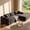 Grey(Right hand facing), variant on Amsleekey 108" Modular Sectional Sofa with Right-Facing Chaise, L-Shape Corduroy Cloud Couch for Living Room, Comfy Sleeper Sofa with 4 Storage Pockets & Tray, Beige